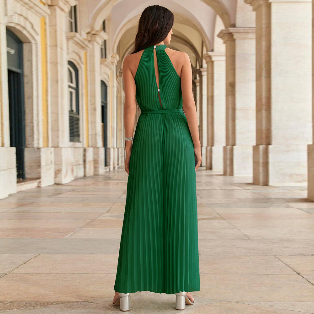 Mono Plisado Sin Mangas Para Mujer | Ideal Para Eventos Y Salidas Nocturnas
