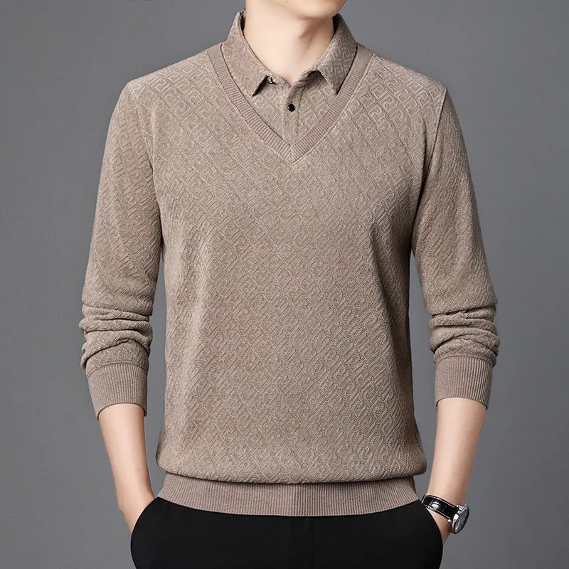 Jersey de Punto con Cuello en V para Hombre | Ideal para Uso Diario y Profesional