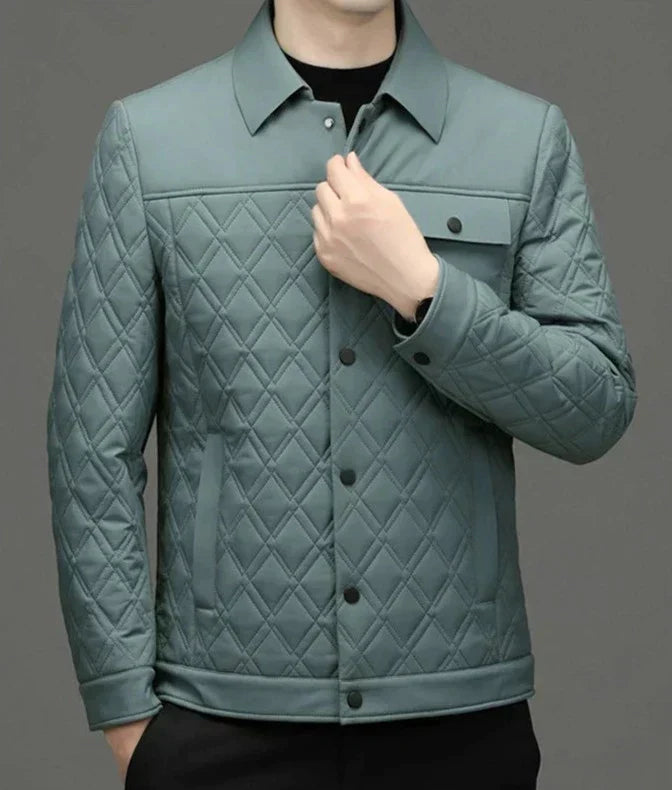 Chaqueta Acolchada Con Corte Ajustado Para Hombre | Ideal Para Uso En Días Frescos