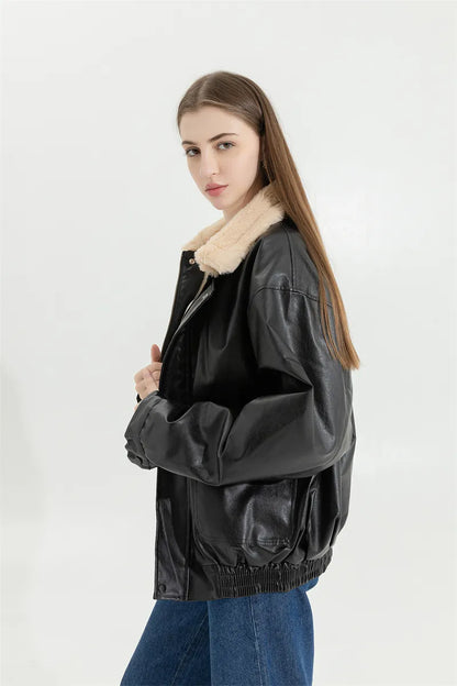 Abrigo De Invierno Con Ajuste Holgado Y Diseño Liso Para Mujer | Ideal Para Invierno