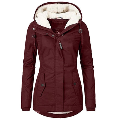 Parka de Invierno con Capucha Desmontable y Bolsillos Funcionales para Mujer | Ideal para Invierno