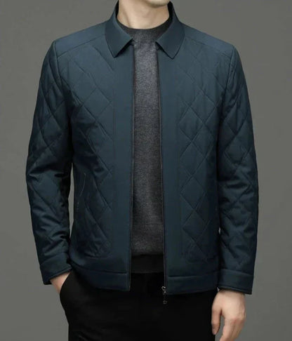 Chaqueta Acolchada de Corte Recto para Hombre | Ideal para Entretiempo