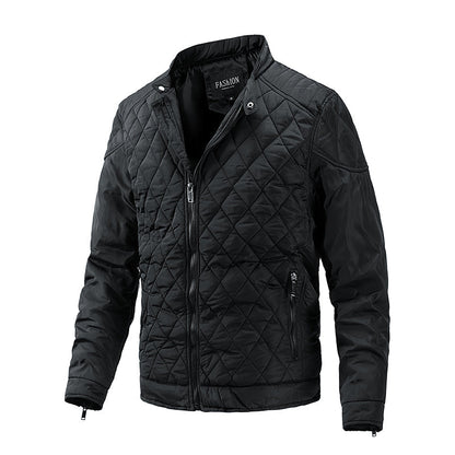 Chaqueta Con Cuello Alto Y Cierre De Cremallera Para Hombre | Ideal Para Uso Diario