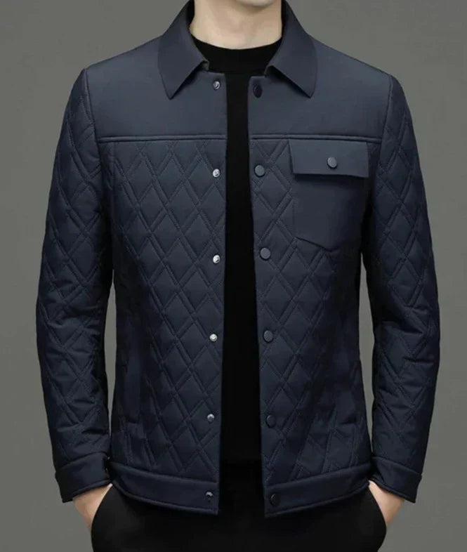 Chaqueta Acolchada con Cierre a Presión para Hombre | Ideal para Uso Diario