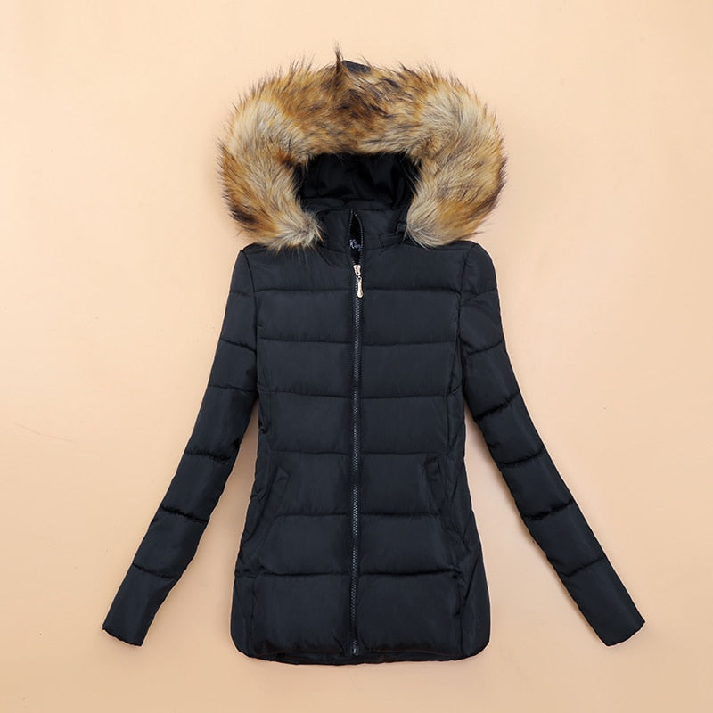 Chaqueta Acolchada con Capucha para Mujer | Ideal para La Temporada Fría