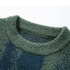 Jersey con Motivo Abstracto Integral y Acabados Acanalados para Hombre | Ideal para Uso Diario
