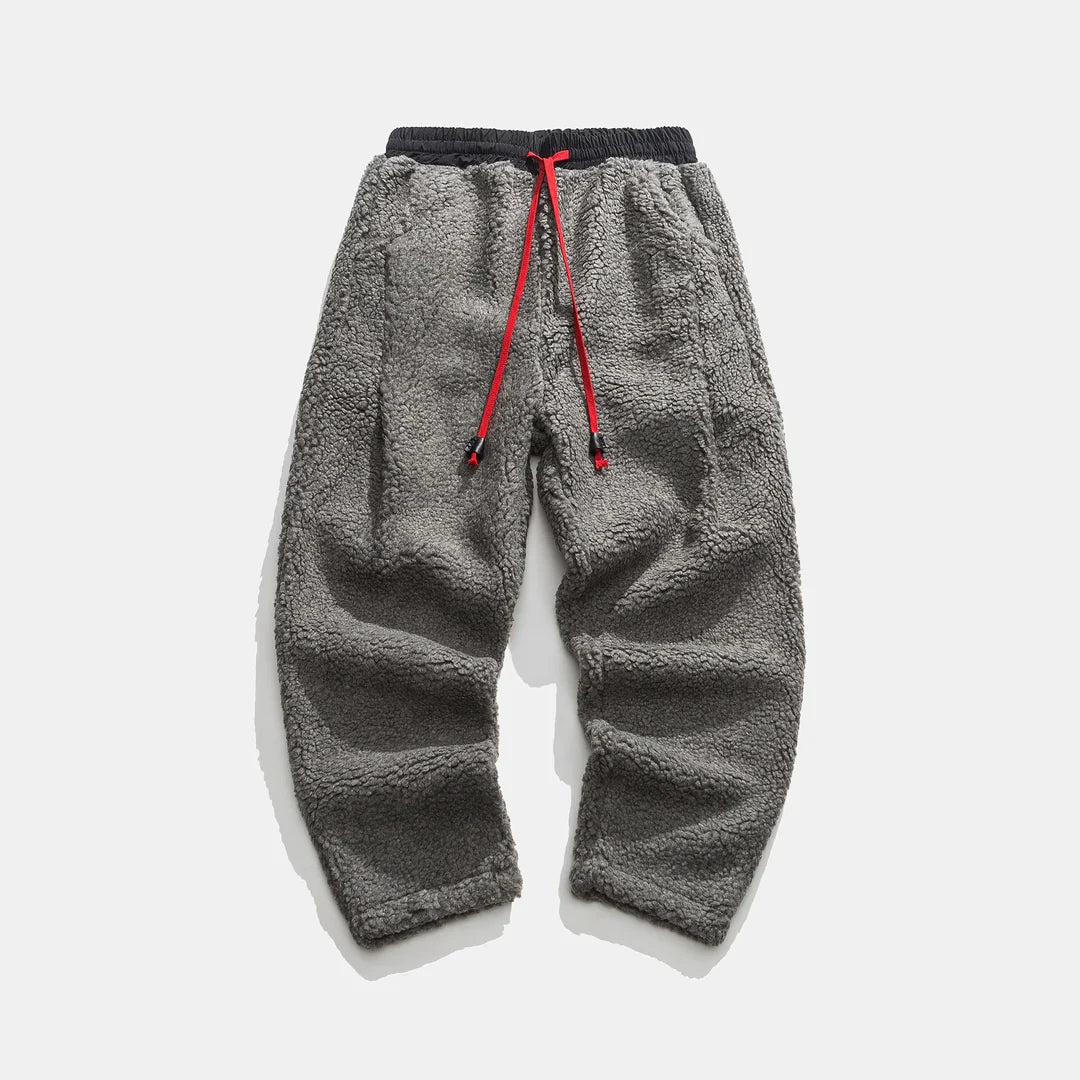 Pantalón Casual de Corte Amplio con Cintura Elástica y Cordón para Hombre | Ideal para Uso Diario