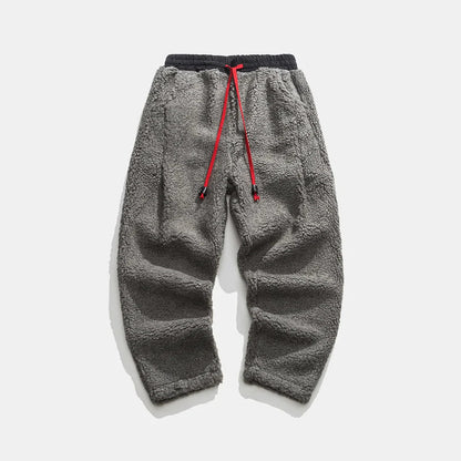 Pantalón Casual de Corte Amplio con Cintura Elástica y Cordón para Hombre | Ideal para Uso Diario
