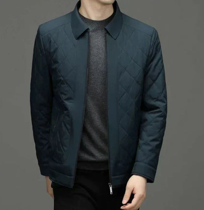 Chaqueta Acolchada de Corte Recto para Hombre | Ideal para Entretiempo