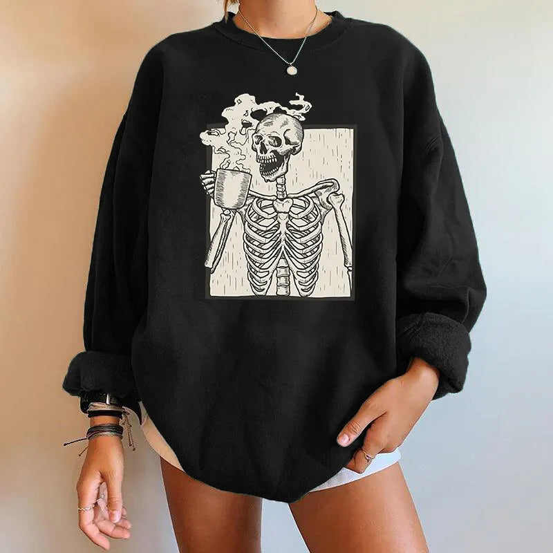 Sudadera de Halloween en Color Lila con Diseño Temático para Adultos | Ideal para Otoño