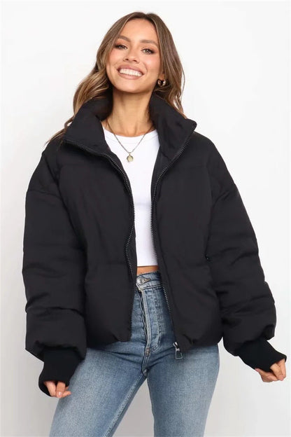 Chaqueta Acolchada Ligera Con Bolsillos Para Mujer | Ideal Para Uso Diario