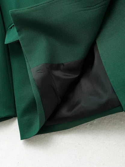 Blazer Con Cierre Cruzado Y Botones Para Mujer | Ideal Para Contextos Profesionales Y Uso Diario