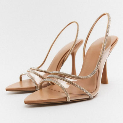 Sandalias de Tacón Alto con Correa Ajustable para Mujer | Ideales para Eventos Formales