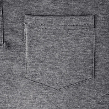Camisa De Manga Larga Con Col Interior Contrastado Y Bolsillo En El Pecho Para Hombre | Ideal Para Uso Profesional E Informal