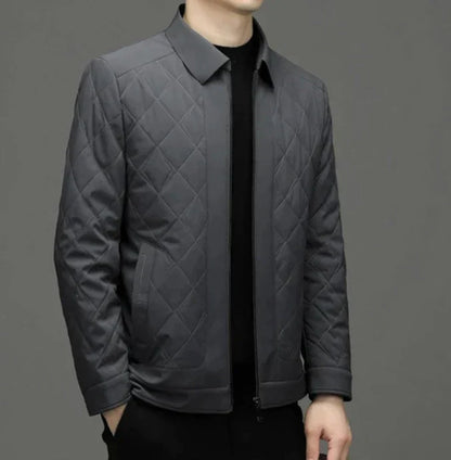 Chaqueta Acolchada de Corte Recto para Hombre | Ideal para Entretiempo