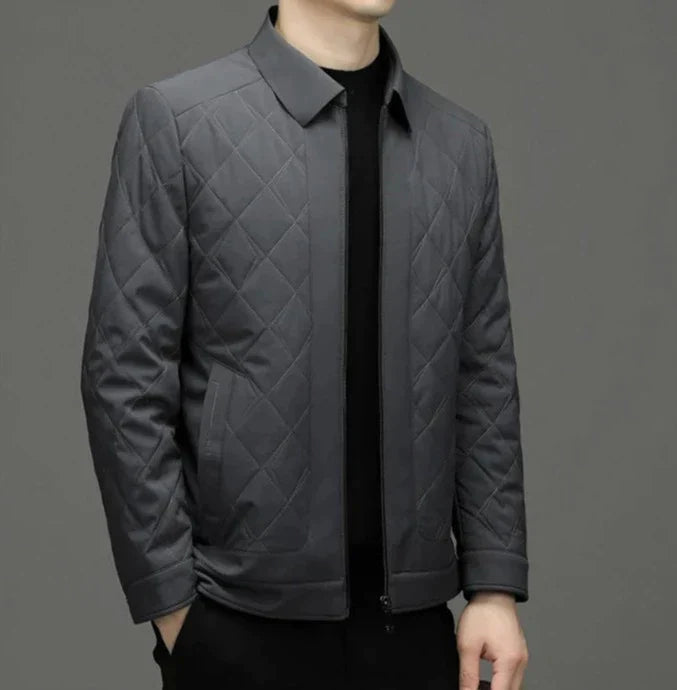 Chaqueta Acolchada Con Corte Ajustado Para Hombre | Ideal Para Días Frescos