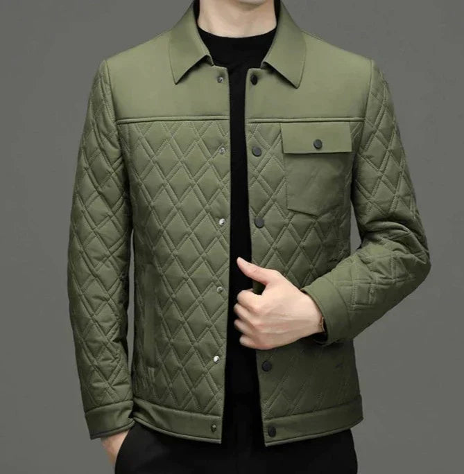 Chaqueta Acolchada Con Corte Ajustado Para Hombre | Ideal Para Uso En Días Frescos