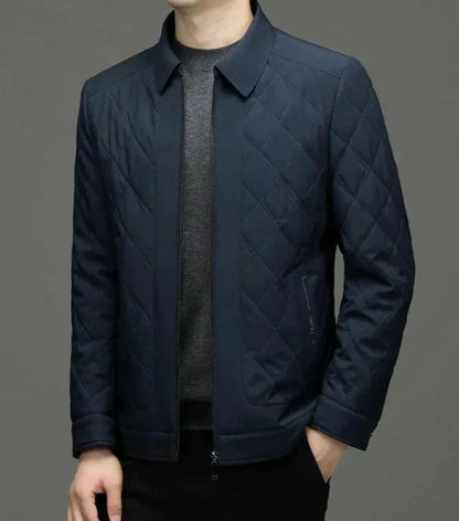 Chaqueta Acolchada Con Corte Ajustado Para Hombre | Ideal Para Días Frescos