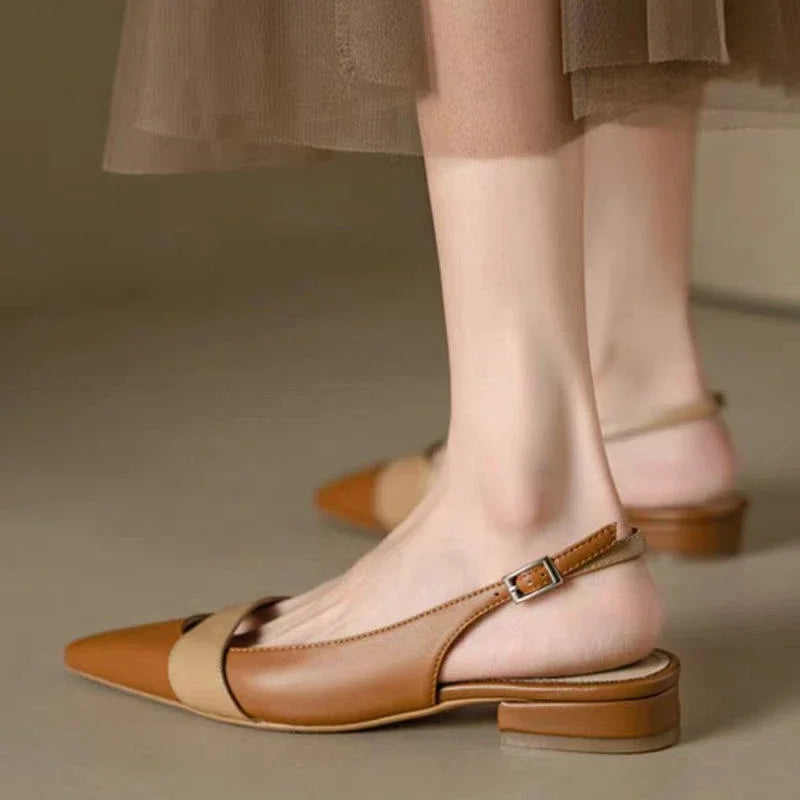 Sandalias Con Punta Fina Y Correa Trasera Para Mujer | Ideal Para Uso Diario Y Ocasiones Formales