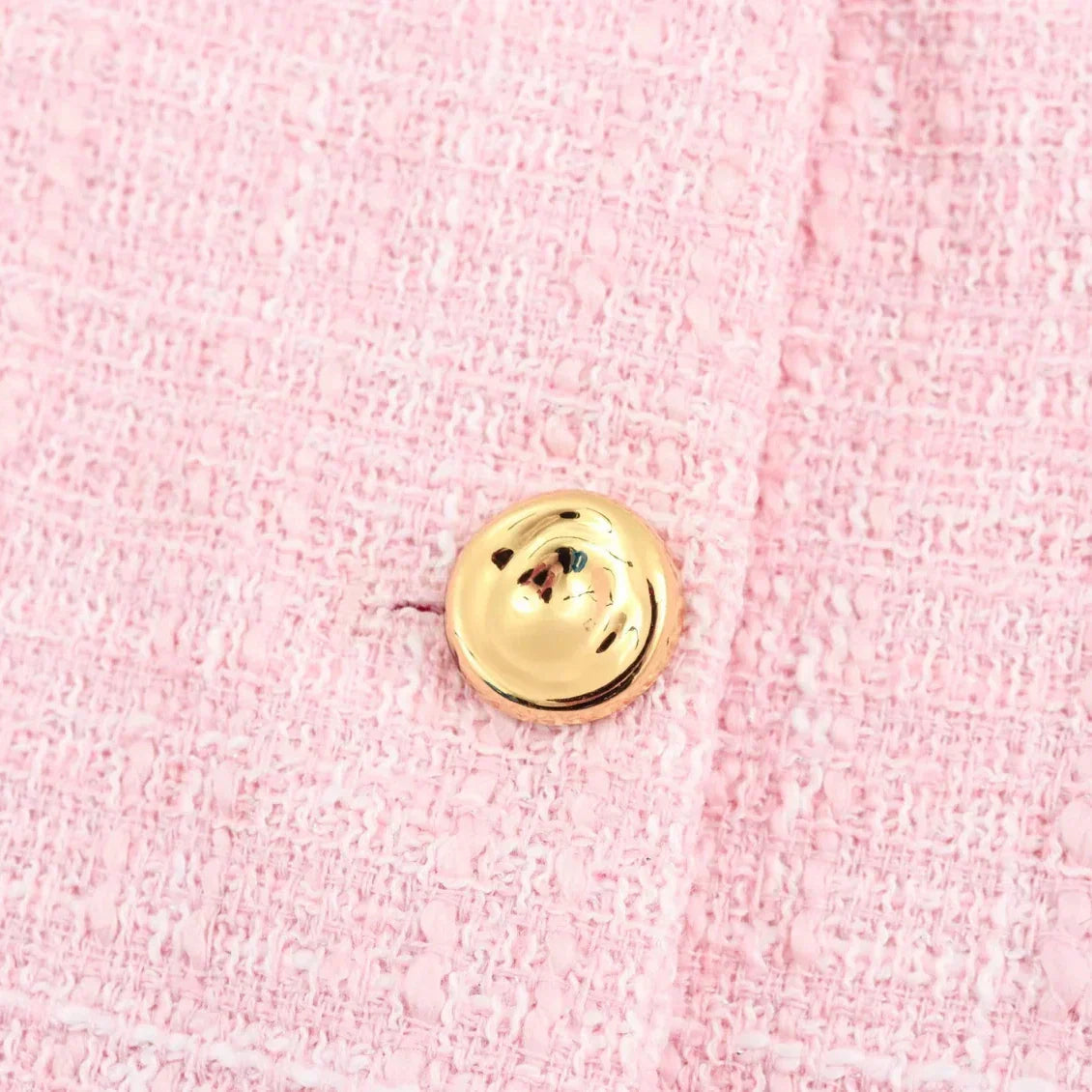 Blazer Corto con Cuello Redondo y Color Rosa para Mujer | Ideal para Oficina y Uso Diario