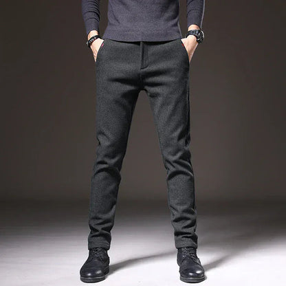 Pantalón Slim con Cintura Ajustable para Hombre | Ideal para Oficina y Uso Diario