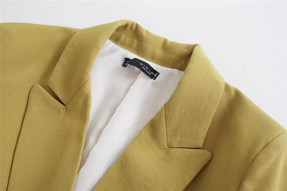 Blazer Con Cierre Cruzado Y Botones Para Mujer | Ideal Para Contextos Profesionales Y Uso Diario