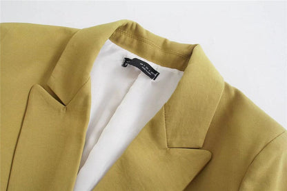 Blazer Con Cierre Cruzado Y Botones Para Mujer | Ideal Para Contextos Profesionales Y Uso Diario