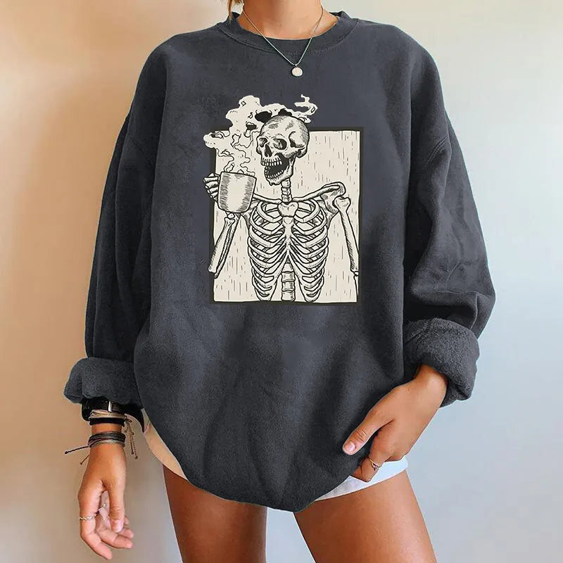 Sudadera de Halloween en Color Lila con Diseño Temático para Adultos | Ideal para Otoño