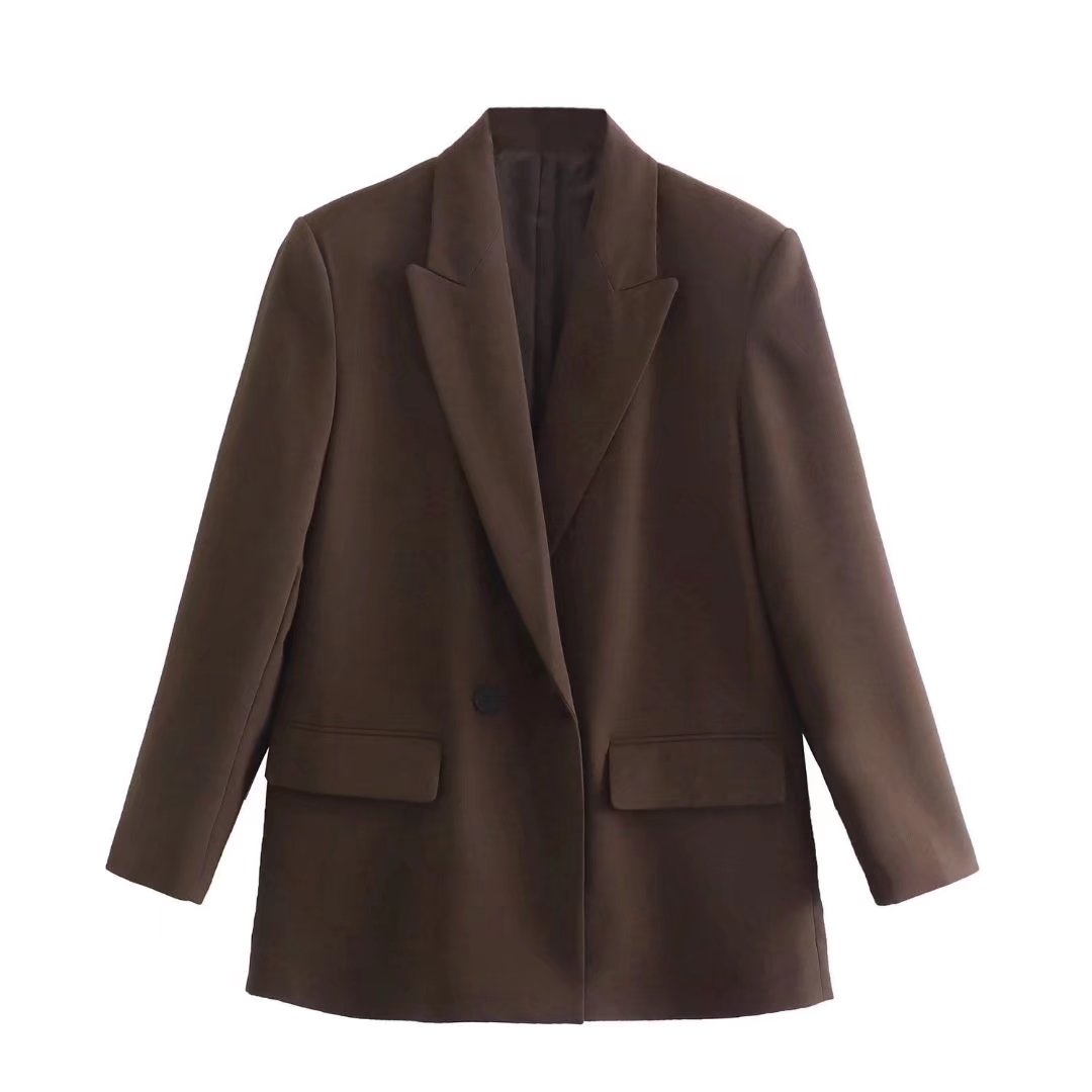 Blazer Con Cierre Cruzado Y Botones Para Mujer | Ideal Para Contextos Profesionales Y Uso Diario
