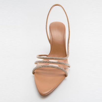 Sandalias de Tacón Alto con Correa Ajustable para Mujer | Ideales para Eventos Formales