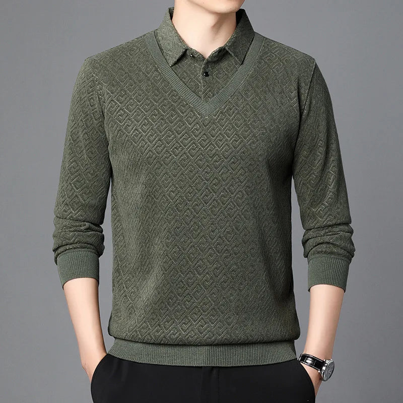 Jersey de Punto con Cuello en V para Hombre | Ideal para Uso Diario y Profesional