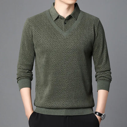 Jersey de Punto con Cuello en V para Hombre | Ideal para Uso Diario y Profesional