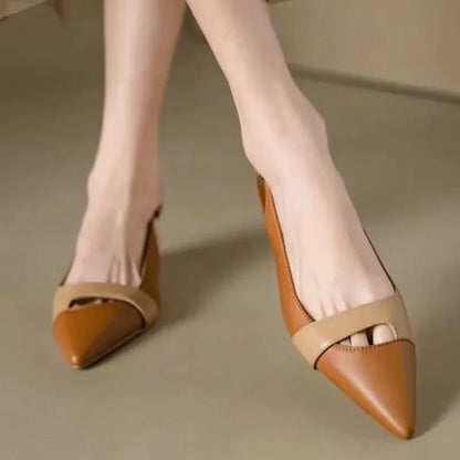 Sandalias Con Punta Fina Y Correa Trasera Para Mujer | Ideal Para Uso Diario Y Ocasiones Formales