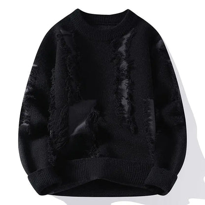 Jersey de Punto con Diseño Patchwork Texturizado para Hombre | Ideal para Uso Diario