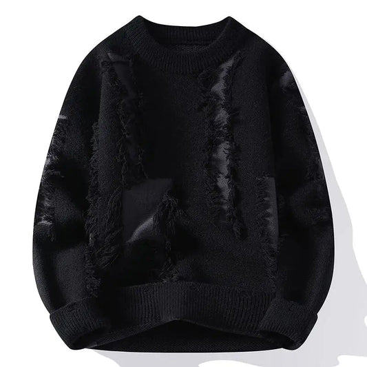 Jersey de Punto con Diseño Patchwork Texturizado para Hombre | Ideal para Uso Diario