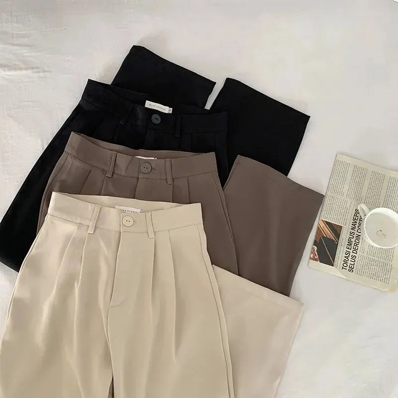 Pantalón De Talle Alto Con Piernas Acampanadas Para Mujer | Ideal Para Uso Diario Y Ocasiones