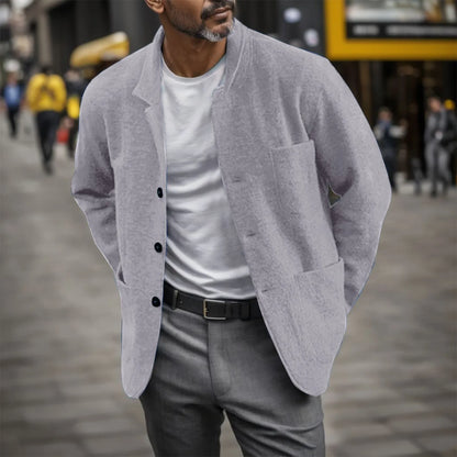 Chaqueta Para Hombre De Corte Fluido Con Bolsillos Frontales | Ideal Para Uso Profesional Y Casual