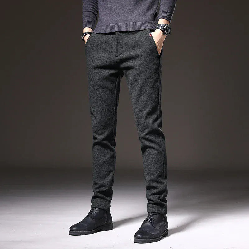 Pantalón Slim con Cintura Ajustable para Hombre | Ideal para Oficina y Uso Diario