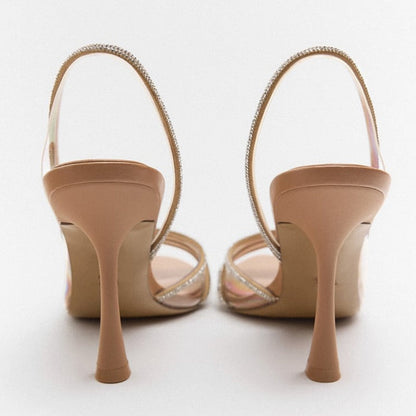 Sandalias de Tacón Alto con Correa Ajustable para Mujer | Ideales para Eventos Formales