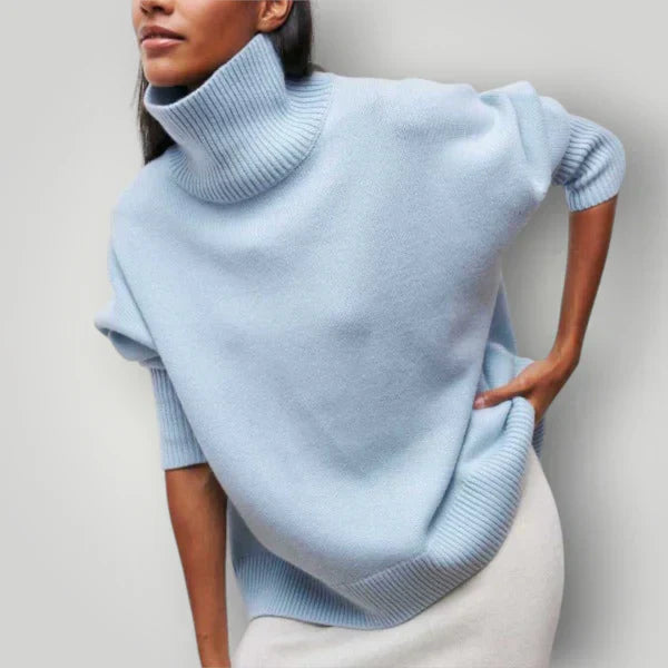 Jersey De Cuello Alto En Tallas Grandes Para Mujer | Ideal Para Uso Diario
