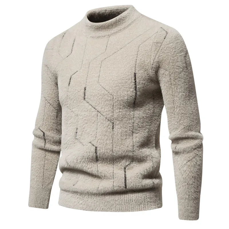 Jersey Con Estructura De Punto Y Cuello Redondo Para Hombre | Ideal Para Uso Diario