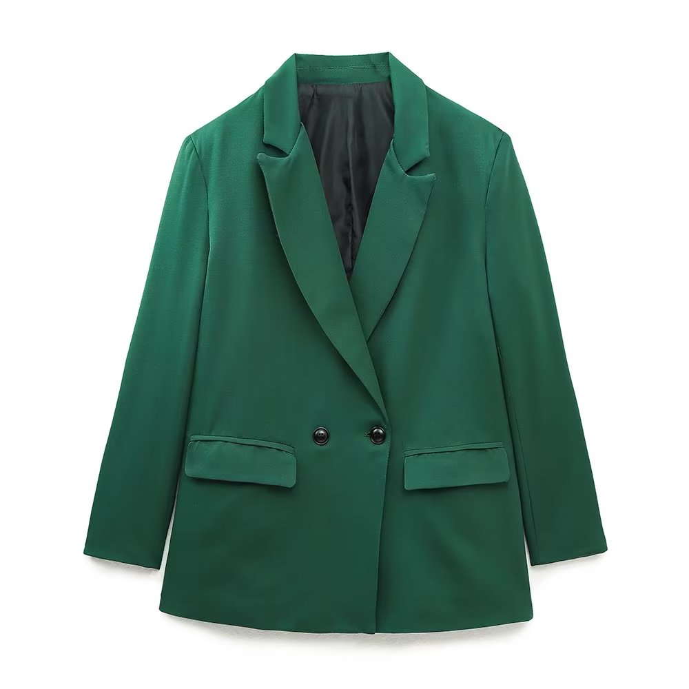 Blazer Con Cierre Cruzado Y Botones Para Mujer | Ideal Para Contextos Profesionales Y Uso Diario