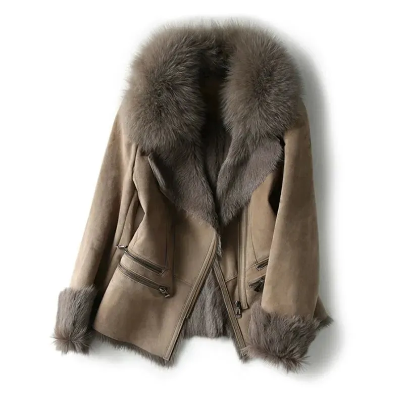 Chaqueta Biker con Cierre Delantero para Mujer | Ideal para Otoño e Invierno