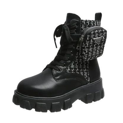 Botas De Invierno Con Cordones Y Plataforma Para Mujer | Ideal Para Uso Diario