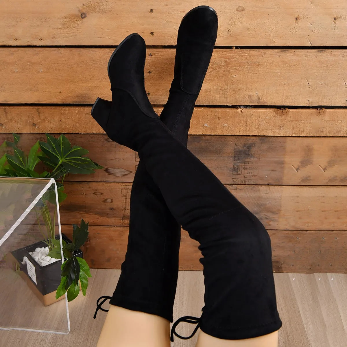 Botas Overknee para Mujer con Tacón Ancho | Ideal para Varias Temporadas