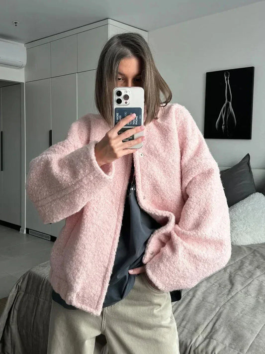 Chaqueta Corta con Corte Amplio para Mujer | Ideal para Otoño e Invierno