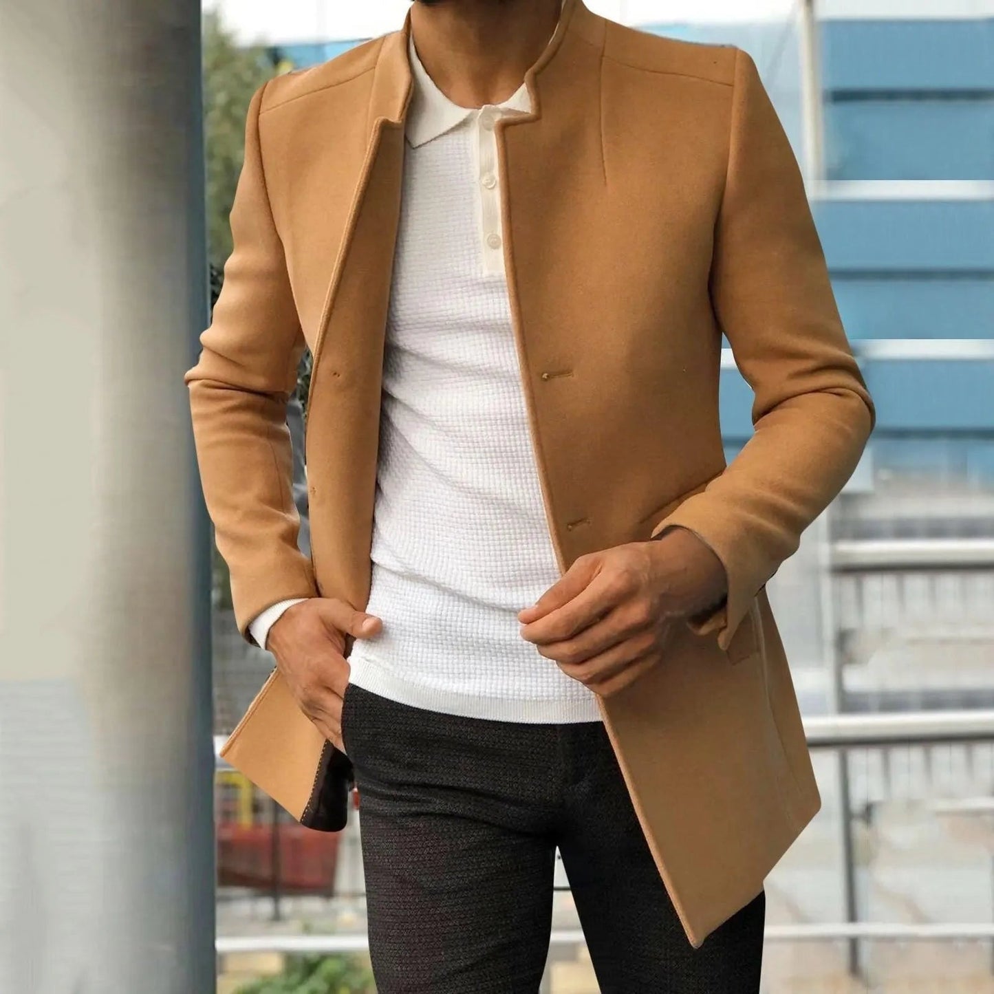 Chaqueta Con Cremallera Y Bolsillos Funcionales Para Hombre | Ideal Para Entretiempo Y Uso Diario