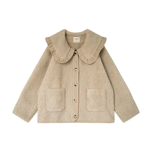 Abrigo De Invierno Con Cuello Decorativo Y Corte Suelto Para Mujer | Ideal Para Invierno