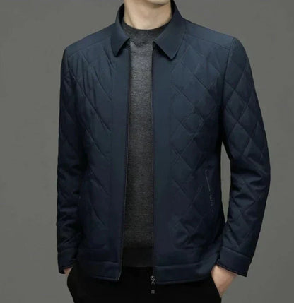 Chaqueta Acolchada de Corte Recto para Hombre | Ideal para Entretiempo