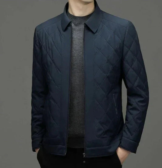 Chaqueta Acolchada Con Corte Ajustado Para Hombre | Ideal Para Días Frescos